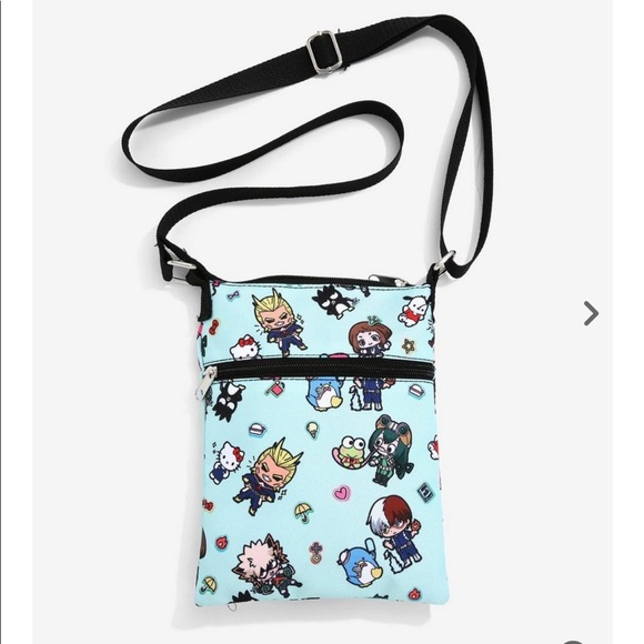 My Hero Academia X Hello Kitty And Friends Passport Crossbody Bag - Picture 3 of 11
